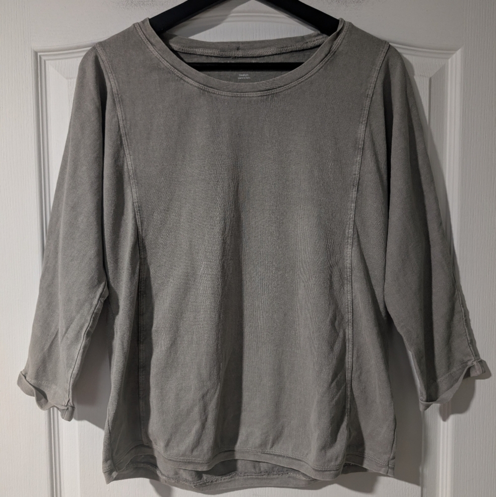 (Flaws) Soft Surroundings | Knit Tunic With Cuffed Sleeves